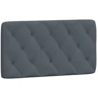 VidaXL Kopfteil-Kissen Dunkelgrau 100 cm Samt