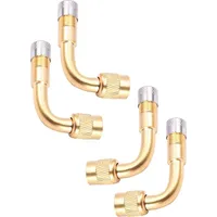 BAYLI 4 x Ventilverlängerungen PKW, Motorrad & Fahrrad 90°
