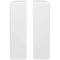 PROVISTON Endkappen für MDF-Sockelleisten 15 x 58 mm Kunststoff
