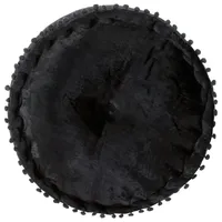VidaXL Pouf Rund Samt 40×20 cm Anthrazit