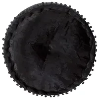 VidaXL Pouf Rund Samt 40 x 20 cm Anthrazit