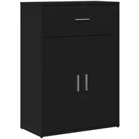 VidaXL Sideboard Schwarz 60x30x84 cm Holzwerkstoff