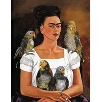 Tushita paperart Frida Kahlo, Ich und meine Papageien -