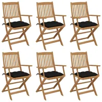 VidaXL Klappbare Gartenstühle 48,2 x 48,2 x 91 cm