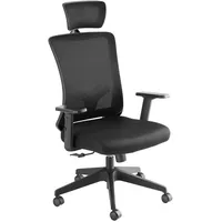 Tectake Bürostuhl Phoibe ergonomische Form mit Lordosenstütze und verstellbarer