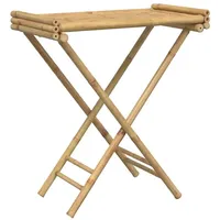 VidaXL Tabletttisch Klappbar 70,5x42,5x80 cm Bambus
