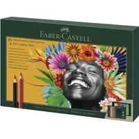 Faber-Castell Polychromos & Pitt Graphite Matt Malset farbsortiert, 50