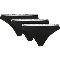 Tommy Hilfiger Cotton Tanga 3 Einheiten Black / Black