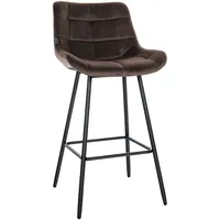 CLP Barhocker Weston Samt- braun (321470)