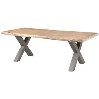 Massivmoebel24 Baumtisch Mango 220 x 77 x 100 cm