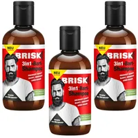 BRISK 3in1 Bart Shampoo reinigt sanft Bart, Gesicht und