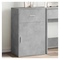 VidaXL Beistellschrank Betongrau 56,5x39x90 cm Holzwerkstoff