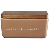Asa Selection hey! Butterdose salted & unsalted braun 15x10x7,8cm