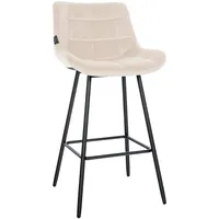 CLP Barhocker Weston creme Samt-