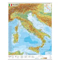 Stiefel Eurocart Italien physisch 1 : 1.600 000. Wandkarte