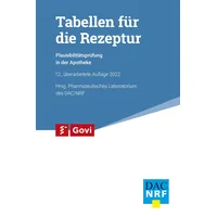 Govi Verlag Tabellen für die Rezeptur