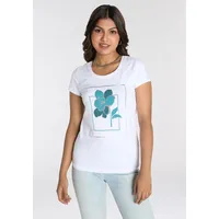 LAURA SCOTT T-Shirt, mit modischem Frontprint, grün