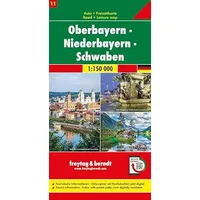 Freytag-Berndt und ARTARIA Oberbayern - Niederbayern - Schwaben, Autokarte