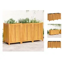 VidaXL Pflanzkübel mit Einlage 150x50x75 cm Massivholz Akazie
