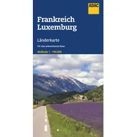Mairdumont ADAC Länderkarte Frankreich, Luxemburg 1:700.000