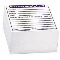 Kompatible Ware Memo Notizzettel geleimt weiß 9,8 x 9,8