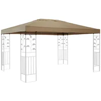 Quick Star Ersatzdach für Blätter Pavillon 3x4m Pavillondach Sand