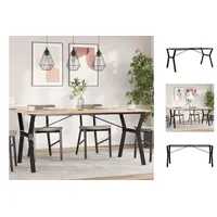 VidaXL Esstisch-Gestell in Y-Form 160x80x73 cm Stahl