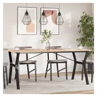 VidaXL Esstisch 160 x 73 x 80 cm schwarz