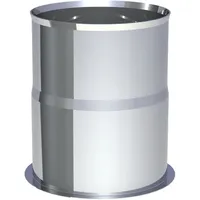 Jeremias PELLET-LINE Edelstahl, druckdicht Edelstahl unlackiert Ø 100 mm