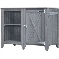 BM Massivholz BM TYP 564 Outdoorküche Sideboard 1-türig