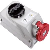 PCE 7525-6 CEE-Steckdose abschaltbar 32A 5p 6h IP44/IP54 75256