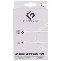 Floating Grip 0.5M SILICONE USB-C Cable White