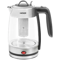 Haeger EK-22F.020A Wasserkocher - Silver / Black / Clear