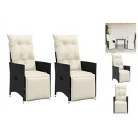 VidaXL Gartensessel 59 x 59 x 92 cm schwarz