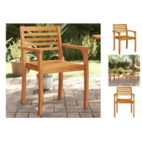 VidaXL Gartenstühle 2 Stk. 59x55x85 cm Massivholz Akazie
