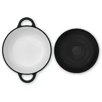 Klarstein Podolica 5,5 Ltr Kasserolle Gusseisen Emaille oval zwei