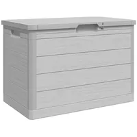 VidaXL Outdoor-Kissenbox Grau 77,5x44,5x53 cm Polypropylen