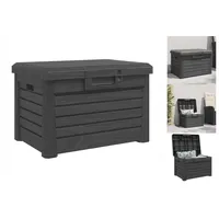 VidaXL Outdoor-Kissenbox Anthrazit 73x50,5x46,5 cm Polypropylen