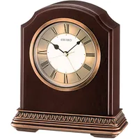 Seiko Tischuhr QXE018B Wohnzimmer, Esszimmer braun