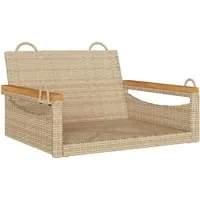 VidaXL Hängesessel Beige 63x62x40 cm Poly Rattan