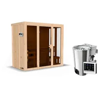 Karibu Irava 2 inkl. 3,6 kW Bio-Kombiofen + ext.