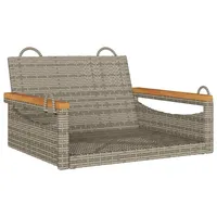 VidaXL Hängesessel Grau 63x62x40 cm Poly Rattan