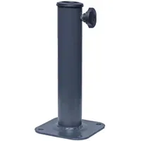 MCW Bodenhülse Metall 13 x 13 cm Schwarz