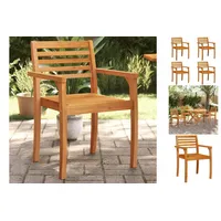 VidaXL Gartenstühle 4 Stk. 59x55x85 cm Massivholz Akazie