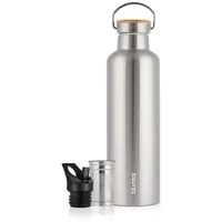 Blumtal Thermoflasche Thermosflasche 1L - doppelwandige Flasche Edelstahl 1L