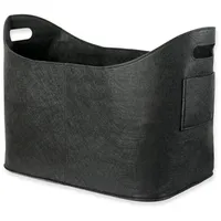 Schramm Schramm® Kaminholztasche schwarz aus Filz Holzkorb ca. 53x40x30