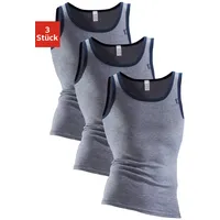 CLIPPER Unterhemd »Tanktop für Herren«, (3 St.), modische Optik: