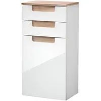 WELLTIME Unterschrank "Siena", weiß (eiche, weiß), B:40cm H:79cm T:27cm,