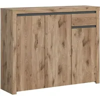 Xonox.home Wohnen Woody Highboard Sideboard Kommode in Nox Oak
