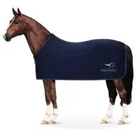 Equinate Abschwitzdecke Orlando aus Fleece mit Widerristpolster navy